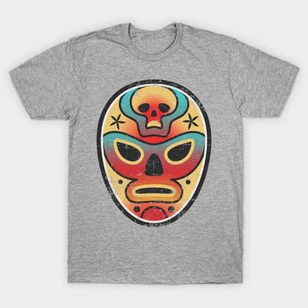 Luchador - Wrestling - Grunge design T-Shirt by verde